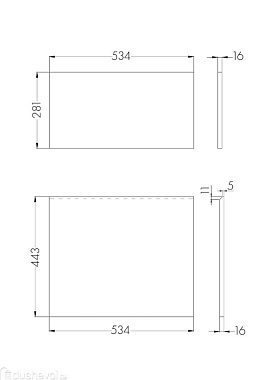 Фасад для тумбы Акватон 1A274801LH010 белый