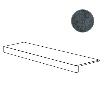 Плитка для ступеней ABK Sensi Signoria PF60010411 Angolare Dx Labradorite Nat R 120х32см 0,384кв.м. матовая