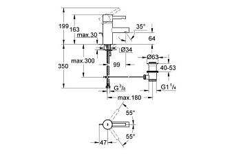 Смеситель для раковины GROHE Essence 33562000 хром