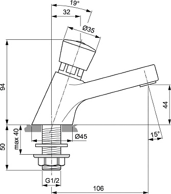 Излив IDEAL STANDARD A1328AA
