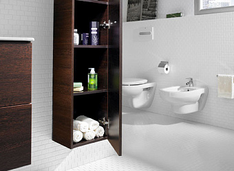 Пенал подвесной ROCA Victoria Nord Z.RU90.0.002.5 24,6х30х150см белый/коричневый