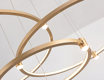 Люстра подвесная Ambrella COMFORT LineTech FL5537 90Вт 12 лампочек LED