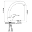 Смеситель для кухни Maxonor MN4115 поворотный излив хром