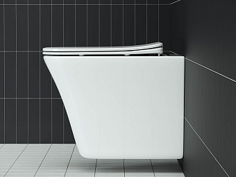 Унитаз подвесной Ceramica Nova MONO CN1902 безободковый с микролифтом