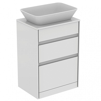 Столешница IDEAL STANDARD CONNECT AIR E0848B2 ДСП 44,2х60,4см glossy white + matt white