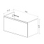 Тумба под раковину подвесная LEMARK Veon Mini LM02VM90T 45х86,6х43см