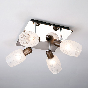 Спот Eurosvet Andre 60301/4 хром/венге 40Вт 4 лампы E14