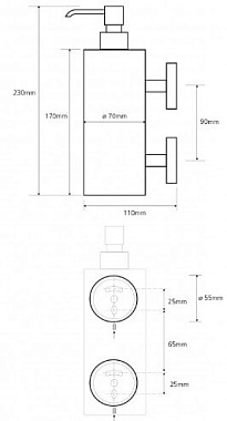 Дозатор BEMETA OMEGA 104109032 хром
