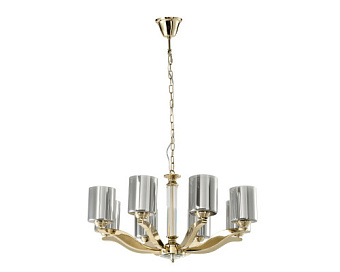 Люстра подвесная Newport 7900 7908/C gold 480Вт 8 лампочек E14