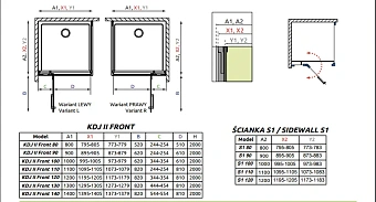 Душевая дверь RADAWAY Arta KDJ II 200х60,5см стекло прозрачное