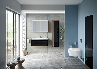 Пенал подвесной VITRA Metropole 58203 40х35х160см сливовое дерево