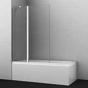 Стеклянная шторка на ванну WASSERKRAFT Salm 27P 27P02-110 140х110см