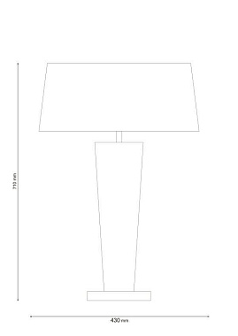 Настольная лампа Lucia Tucci PELLE BIANCA T119.1 60Вт E27