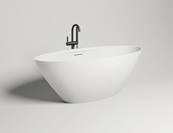 Ванна каменная SALINI DIVA 102211G S-Sense глянцевая 178х85,5см отдельностоящая