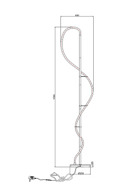 Торшер Arte Lamp KLIMT A2850PN-35PB 30Вт LED