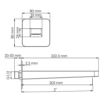 Излив WASSERKRAFT A301