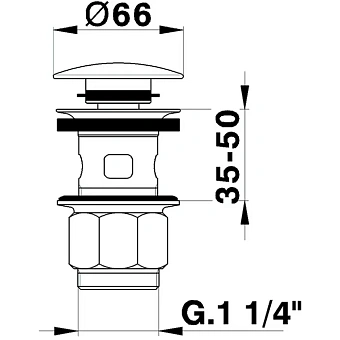 Донный клапан Cisal ZA00162024