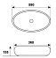 Раковина накладная Comforty 78255 59х36см
