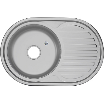 Мойка кухонная MELANA 7750 122M ti (*12) 77х50см хром
