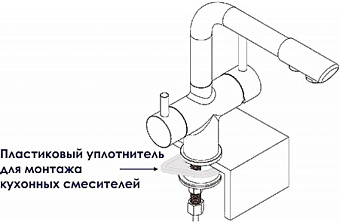 Смеситель для кухни WASSERKRAFT A8017 поворотный излив хром