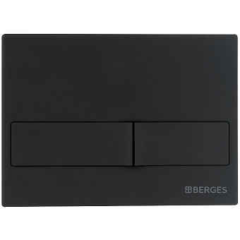 Кнопка для инсталляции BERGES NOVUM L5 soft touch чёрная