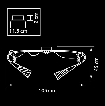 Люстра потолочная Lightstar Aereo 711127 480Вт 12 лампочек G9