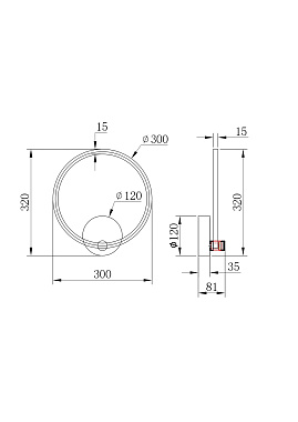 Светильник настенный Arte Lamp ERRAI A2195AP-1BK 15Вт LED