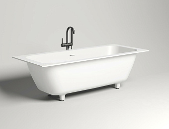 Ванна каменная SALINI ORLANDA 103312GRF 180х80см встраиваемая