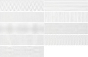 Настенная плитка WOW Gradient 109161 Decor White Matt 7,5х30см 0,444кв.м. матовая