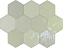 Настенная плитка WOW Zellige Hexa 122083 Mint 10,8х12,4см 0,382кв.м. глянцевая