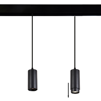 Магнитный трековый светильник CRYSTAL LUX SPACE CLT 0.33 016 7W BL 4000K 7Вт LED чёрный