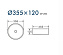 Раковина накладная D&K Matrix DT1391516 35,5х35,5см