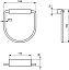 Полотенцедержатель IDEAL STANDARD CONNECT N1384AA хром 16см