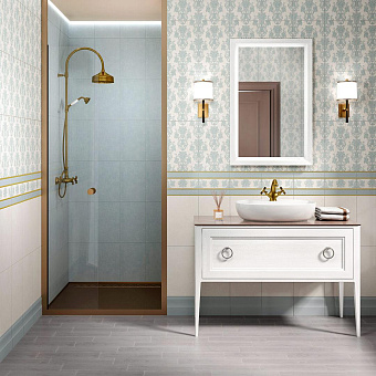 Бордюр KERAMA MARAZZI Борромео AD\A576\6402 бежевый 7,7х25см 0,019кв.м.