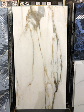 Полированный керамогранит ABK Sensi Signoria PF60008839 Calacatta Vena Oro Lux R 280х120см 3,316кв.м.