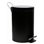 Мусорное ведро WASSERKRAFT BLACK K-635BLACK чёрное 5л с педалью