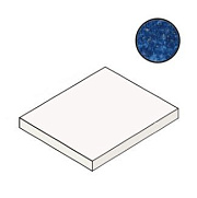 Плитка для ступеней Atlas Concord Италия Marvel Dream APAD Ultramarine Scalino Ang. LP 37,5х37,5см 0,141кв.м. лаппатированная