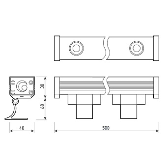 Прожектор Arlight Line Wallwasher 037369 12Вт IP65 LED серый