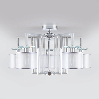 Люстра потолочная Eurosvet Fargo 60123/5 хром Smart 40Вт 5 лампочек E14