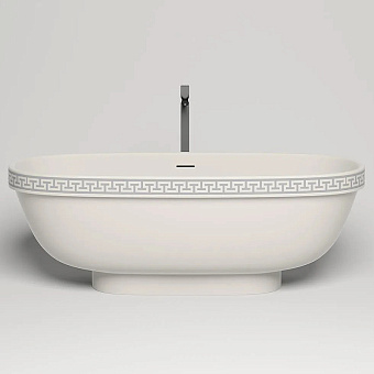 Ванна каменная SALINI GRECA 103021MRF S-Stone матовая 180х80см отдельностоящая