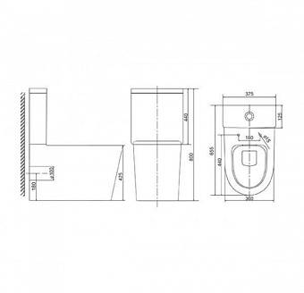Унитаз напольный SOLE TORR УТ000030191 безободковый с микролифтом
