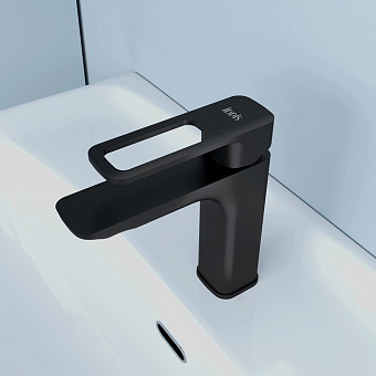 Смеситель для раковины IDDIS Slide SLIBL00i01 чёрный матовый