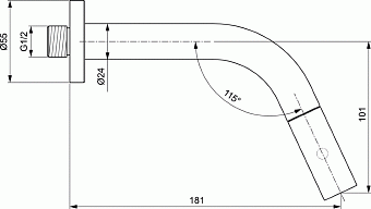 Излив IDEAL STANDARD F2846AA