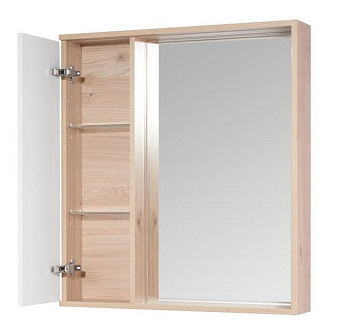 Шкаф зеркальный Акватон Бостон 1A240302BN010 15х75х85,2см с подсветкой