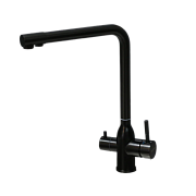 Смеситель для кухни MELANA Stello 610304PVD-B поворотный излив графит