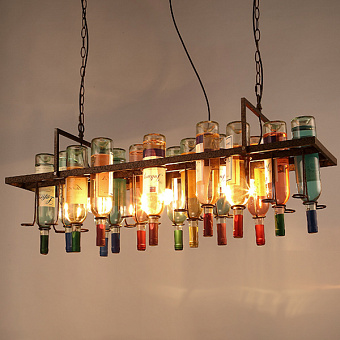 Люстра потолочная ImperiumLOFT Bottle 75048-22 60Вт 2 лампочек E27