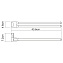 Полотенцедержатель WASSERKRAFT Leine K-5000 WHITE K-5031WHITE бежевый/хром 43см