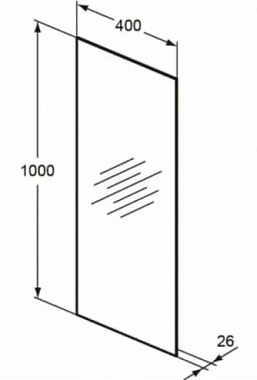 Зеркало IDEAL STANDARD MIRROR&LIGHT T3258BH 2,6х40см с подсветкой