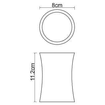 Стакан в ванную WASSERKRAFT Salm K-7628 серый