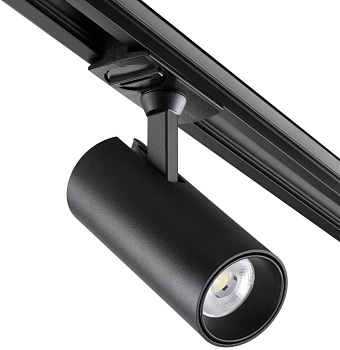 Трековый светильник Novotech SELENE 359150 15Вт LED чёрный для однофазного трека